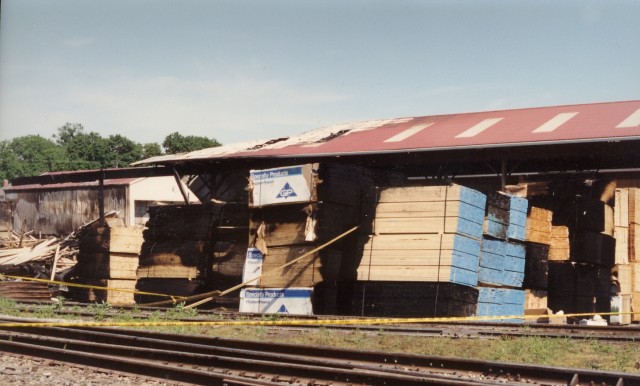 The day after the Musselman's lumberyard fire; June 1994. We assisted full company to New Holland at this fire.