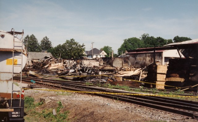 The day after the Musselman's lumberyard fire; June 1994. We assisted full company to New Holland at this fire.