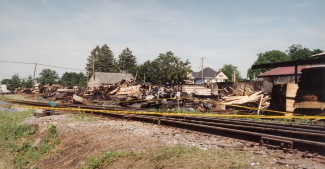 The day after the Musselman's lumberyard fire; June 1994. We assisted full company to New Holland at this fire.