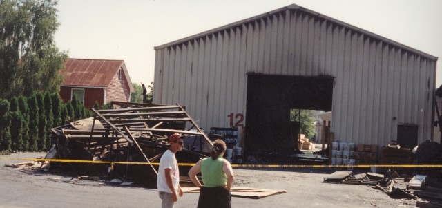 The day after the Musselman's lumberyard fire; June 1994. We assisted full company to New Holland at this fire.