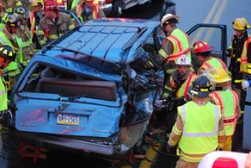 Ambulance 4-9 assisted Intercourse FC on this vehicle accident on Route 340... 11/12/07(Photo Courtesy Chris Kennedy, Gap FC)