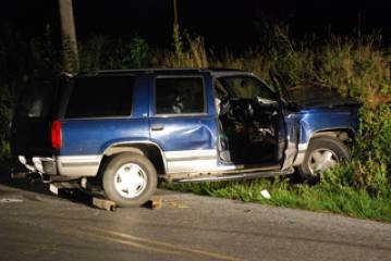 Ambulance 4-9 assisted Gap FC on this vehicle accident on Denlinger Road... 8/18/07  (Photo Courtesy Chris Kennedy, Gap FC)