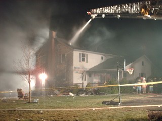 One person was killed in this house fire on Peters Road; we were assisted by numerous companies at the scene... 12/15/06 (Photo Courtesy Chris Kennedy,Gap FC)