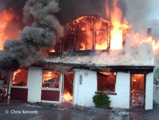 Tanker 4-9 assisted Christiana FC on this barn fire; 7/2/06 (Photo Courtesy Chris Kennedy,Gap FC)