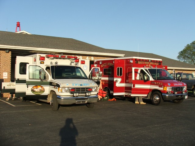 Swapping equipment between the old and new Ambulance 4-9's... 2006