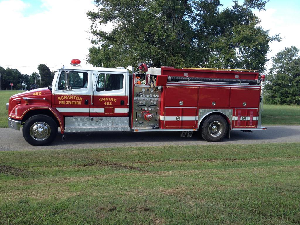 Our 1993 E-One pumper now serving at the Scranton Fire Department in Arkansas. (Scranton FD photo)