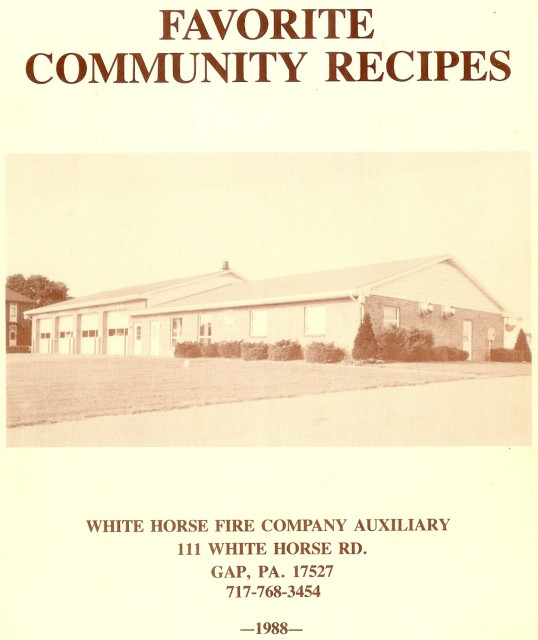 The cover of the cookbook the Ladies Auxiliary published in 1988.