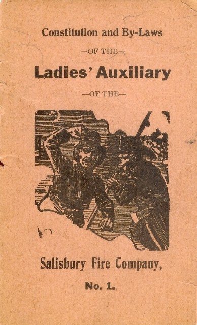 The cover of the Ladies Auxiliary original By-Laws, circa 1926.